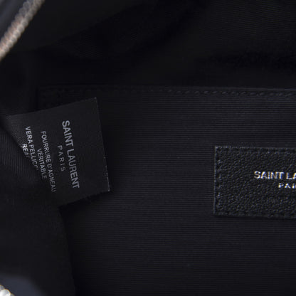 Saint Laurent Shearling Belt Bag Beige 7 of 12