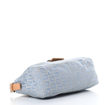 Fendi Zucchino Baguette Blue 4 of 13