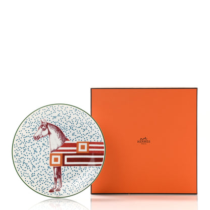 Hermes Porcelain Hippomobile Dessert Plate 6 of 6