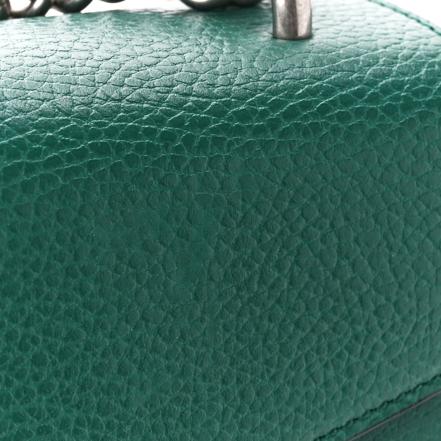 Pebbled Calfskin Small Dionysus Shoulder Bag Emerald