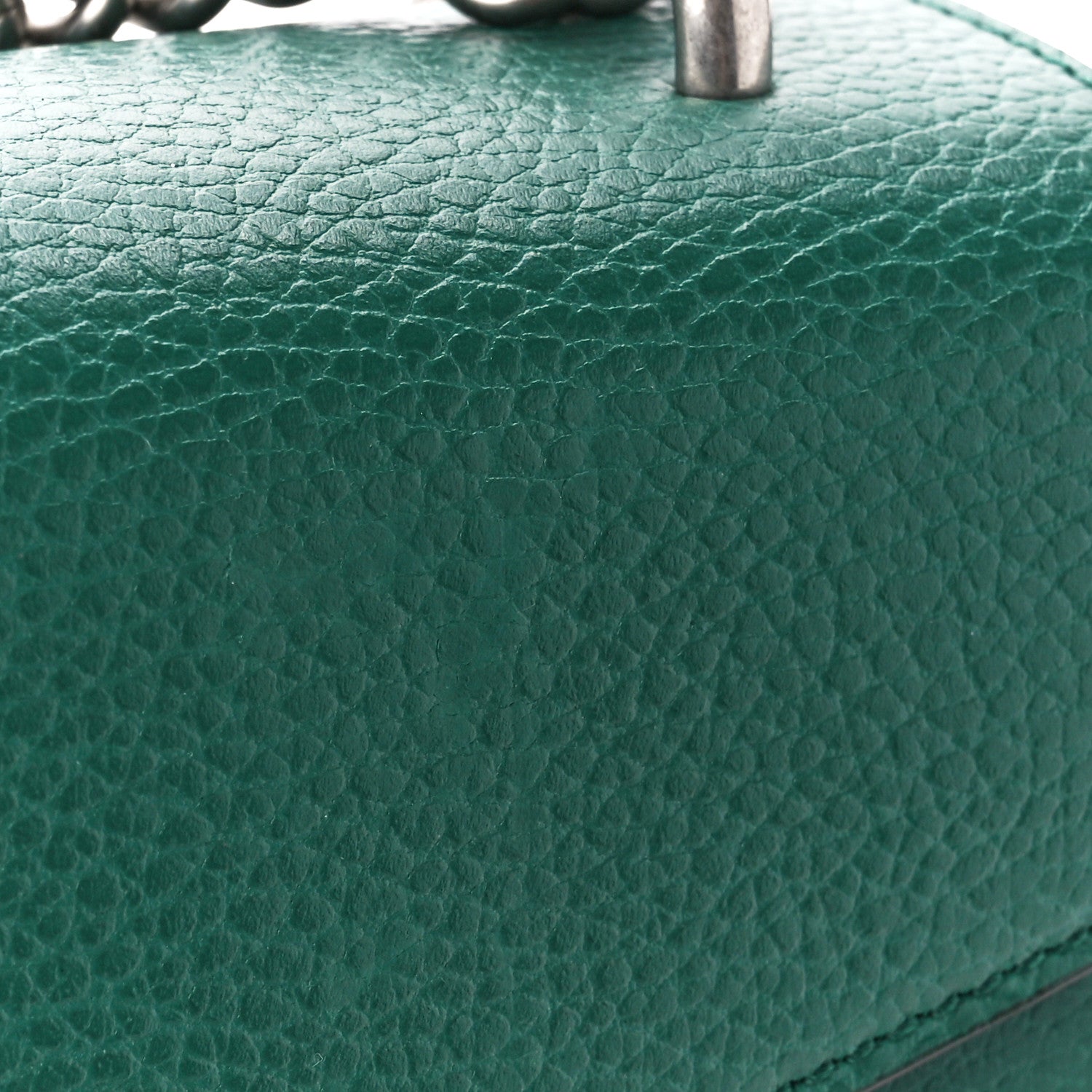 Gucci Pebbled Calfskin Small Dionysus Shoulder Bag Emerald 14 of 14
