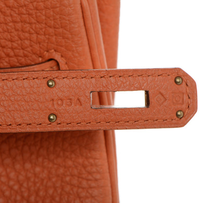 Hermes Togo Kelly Retourne 32 Orange 9 of 23