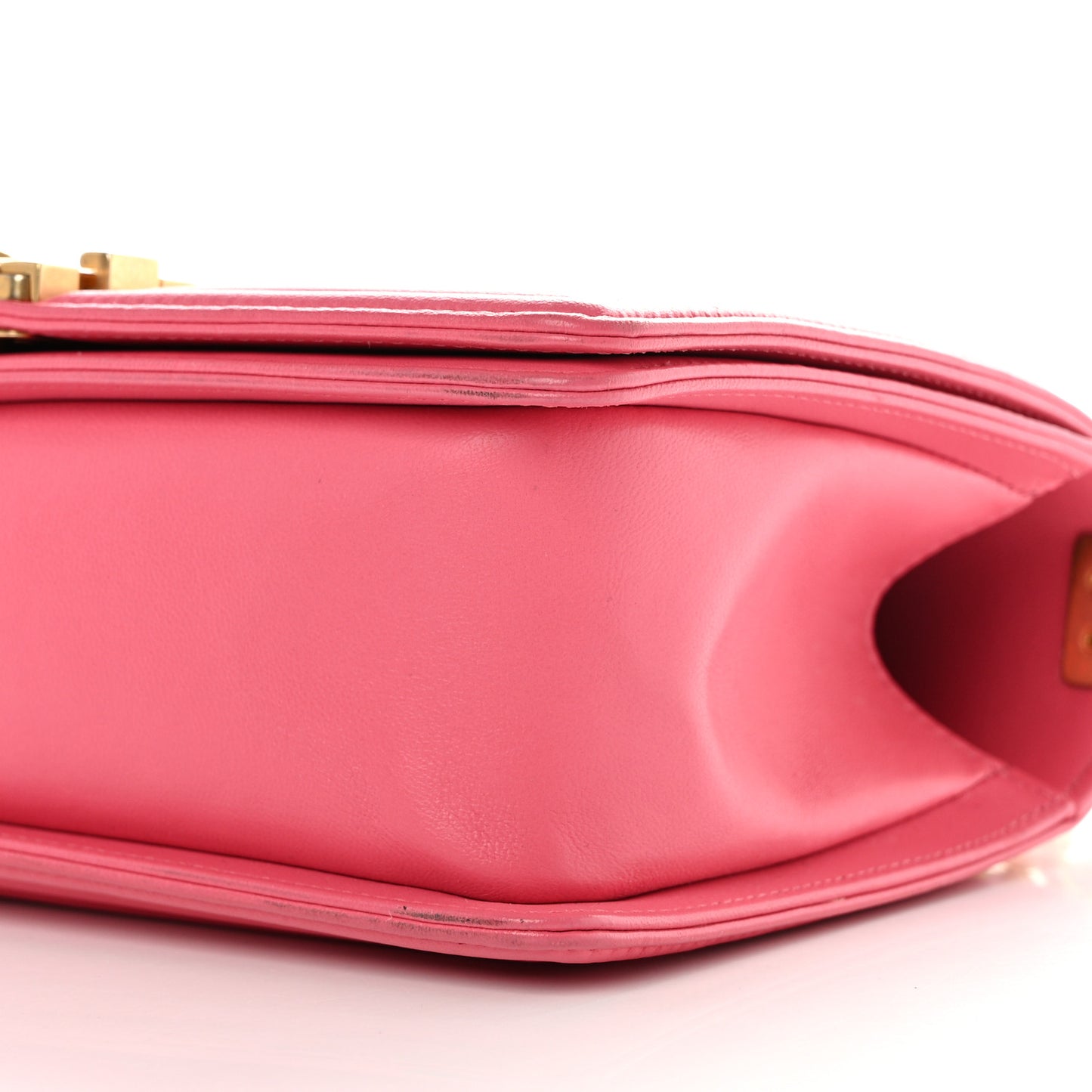 Lambskin Quilted Medium Boy Flap Pink