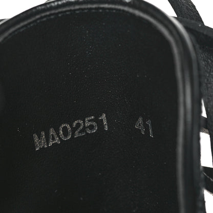 Louis Vuitton Velvet Calfskin Monogram Laureate Platform Desert Boots 41 Black White 7 of 7