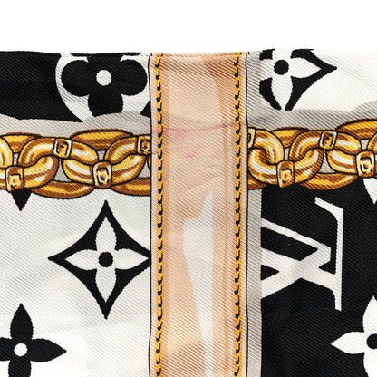 Louis Vuitton Silk Monogram Confidential Bandeau Black 8 of 8