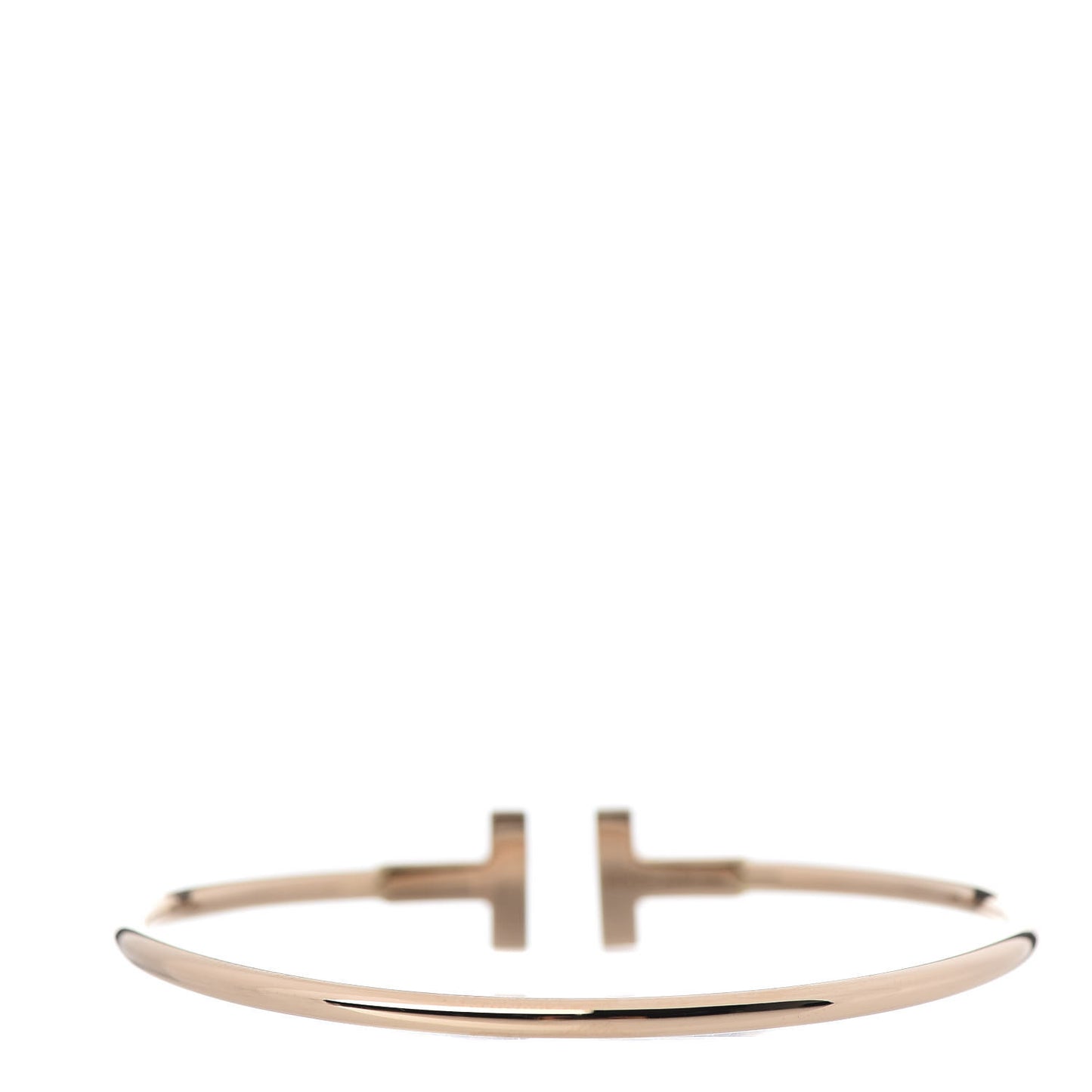 18K Rose Gold T Wire Bracelet