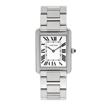 Cartier Stainless Steel 27mm Tank Solo Quartz Watch 1 of 5