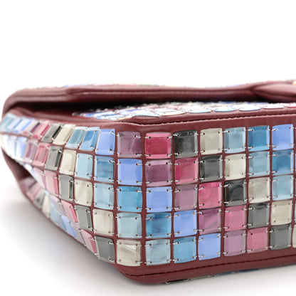 Chanel Lambskin Mosaic Medium Flap Red Multicolor 9 of 12