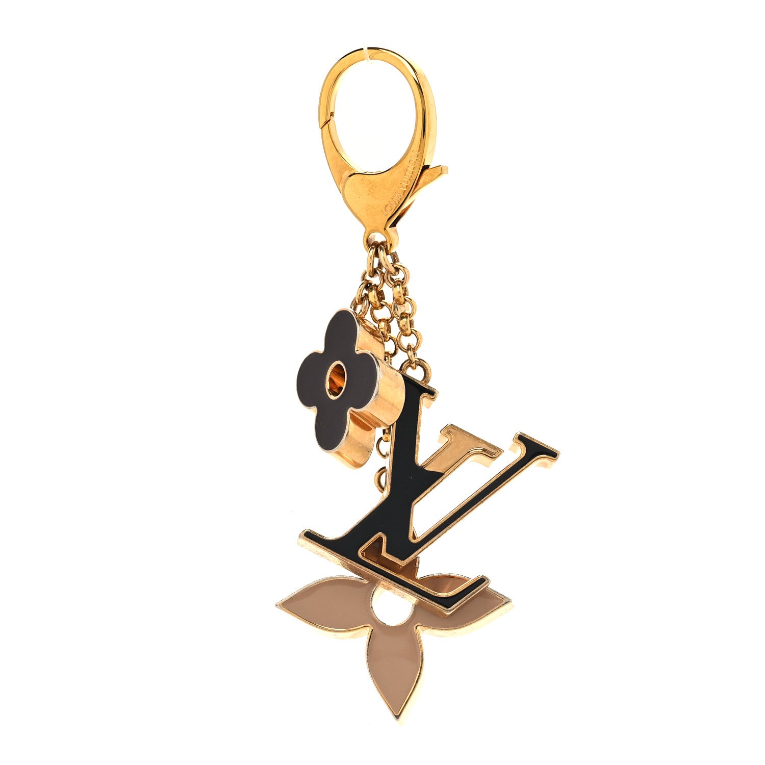 Louis Vuitton Fleur De Monogram Bag Charm Dore 1 of 4