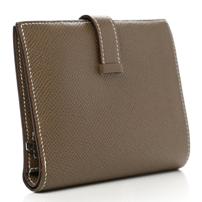 Hermes Epsom Bearn Compact Wallet Etoupe 3 of 10