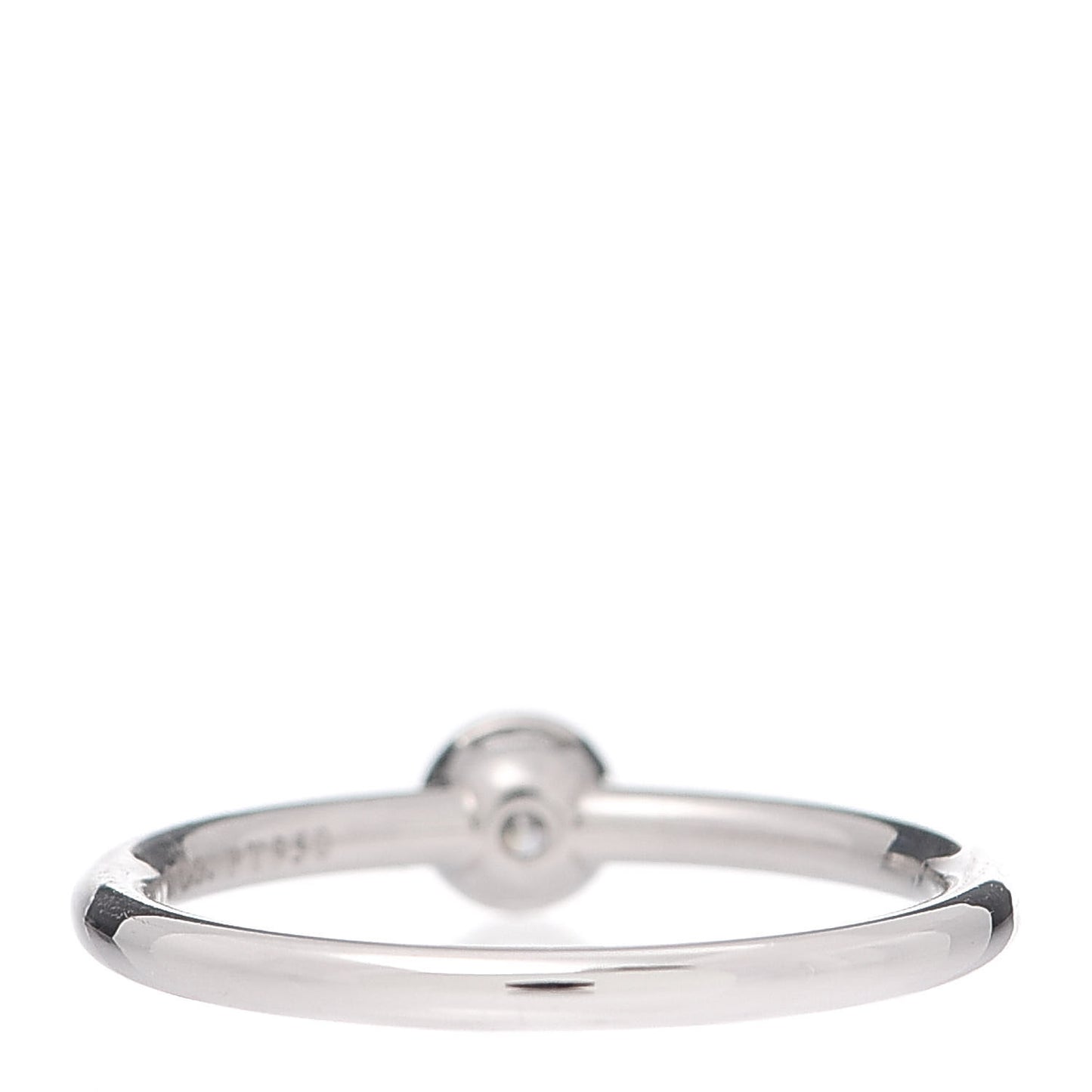 Platinum Diamond .16ct Bezet Ring 50 5.5