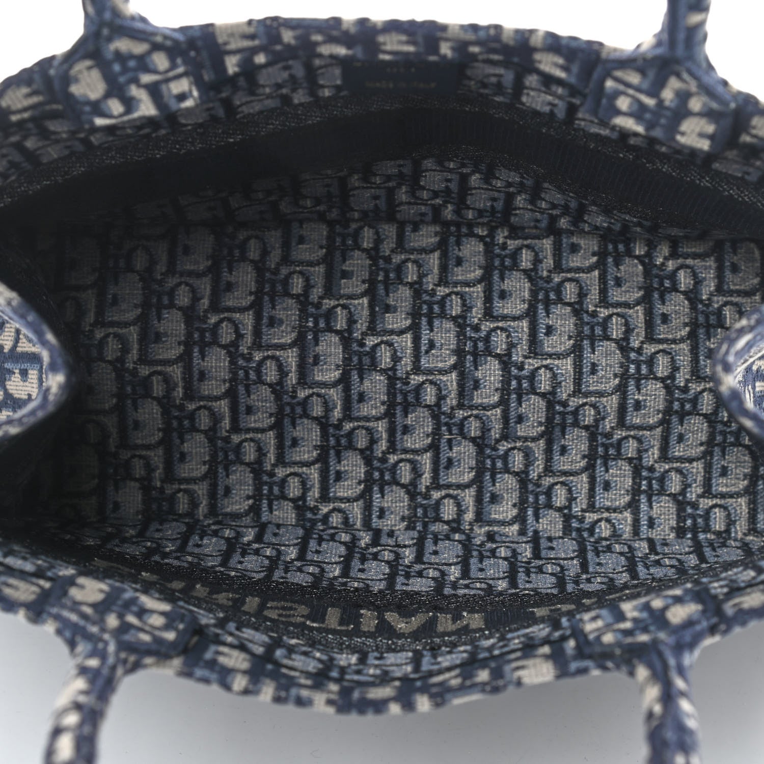 Christian Dior Oblique Medium Book Tote Blue Multicolor 5 of 9