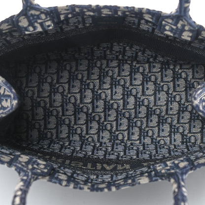 Christian Dior Oblique Medium Book Tote Blue Multicolor 5 of 9