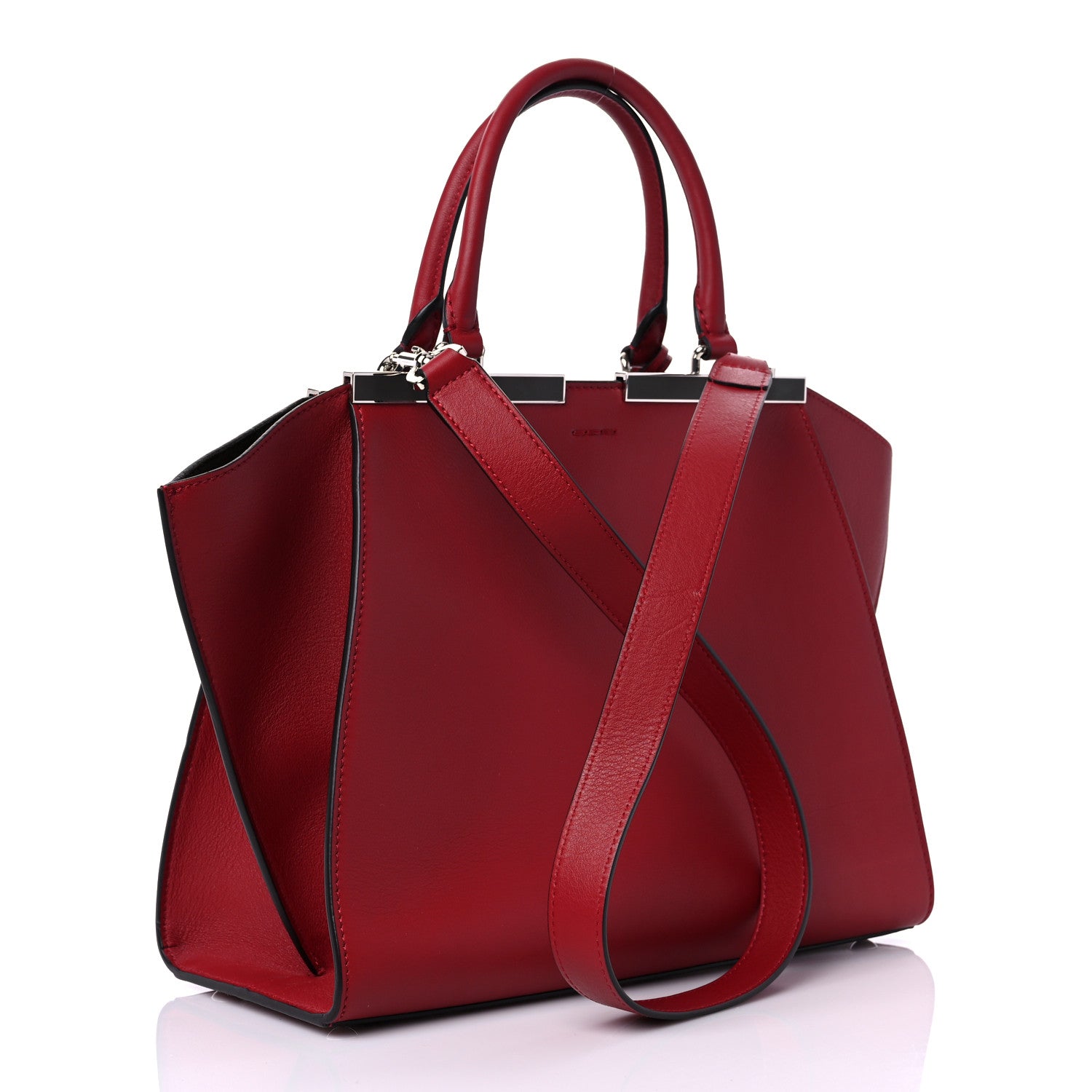 Fendi Vitello Dolce Petite 3Jours Tote Ribes 3 of 12