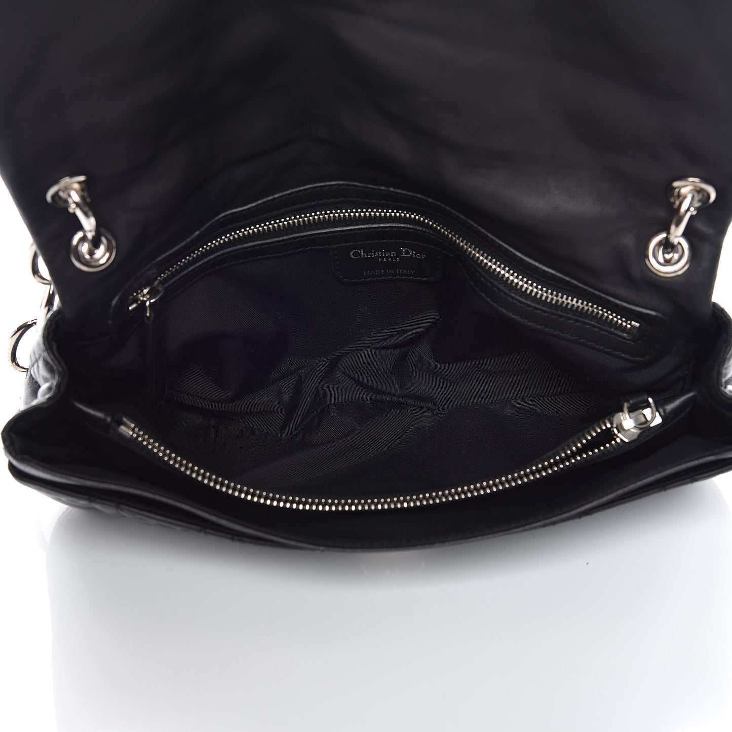 Lambskin Cannage Small Rendezvous Flap Black