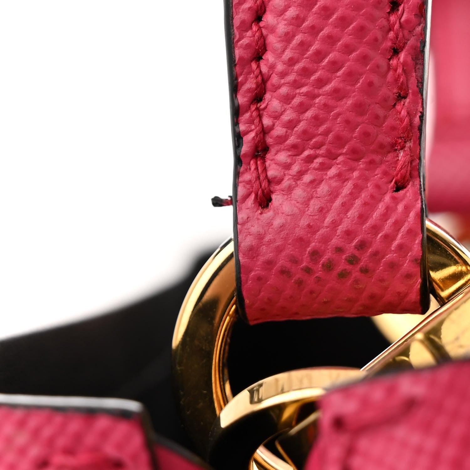 Prada Saffiano Cuir Calfskin Small Panier Bucket Bag Magenta Black 11 of 13
