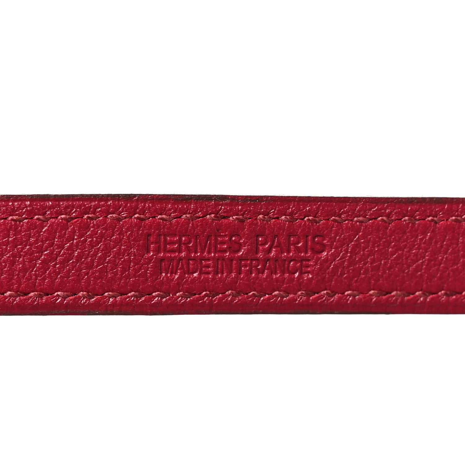 Hermes Epsom Ardennes Looping Interchangeable Bracelet M Iris Rubis 4 of 5