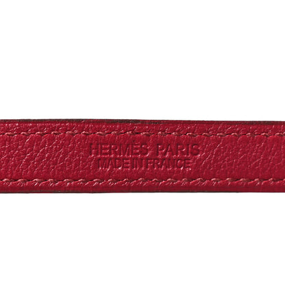 Hermes Epsom Ardennes Looping Interchangeable Bracelet M Iris Rubis 4 of 5
