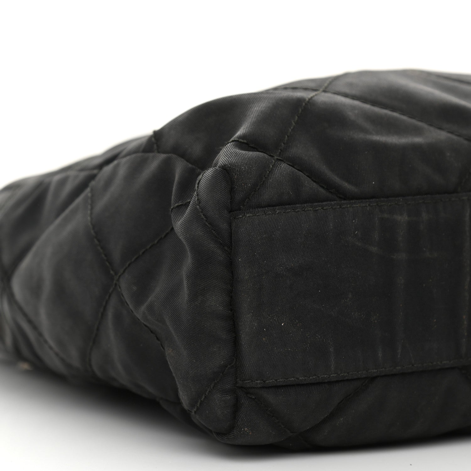 Prada Nylon Tessuto Impuntu Quilted Shoulder Bag Black 8 of 12
