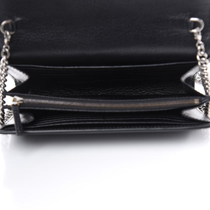 Gucci Calfskin Web Mini Dionysus Chain Wallet Black 5 of 9