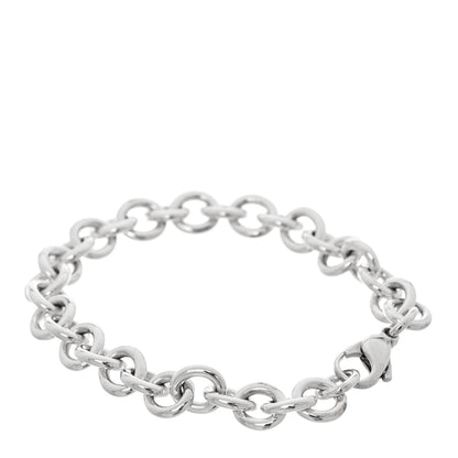 Tiffany Sterling Silver Round Chain Link Bracelet 2 of 5