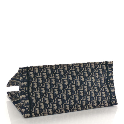 Christian Dior Oblique Medium Book Tote Blue Multicolor 4 of 8
