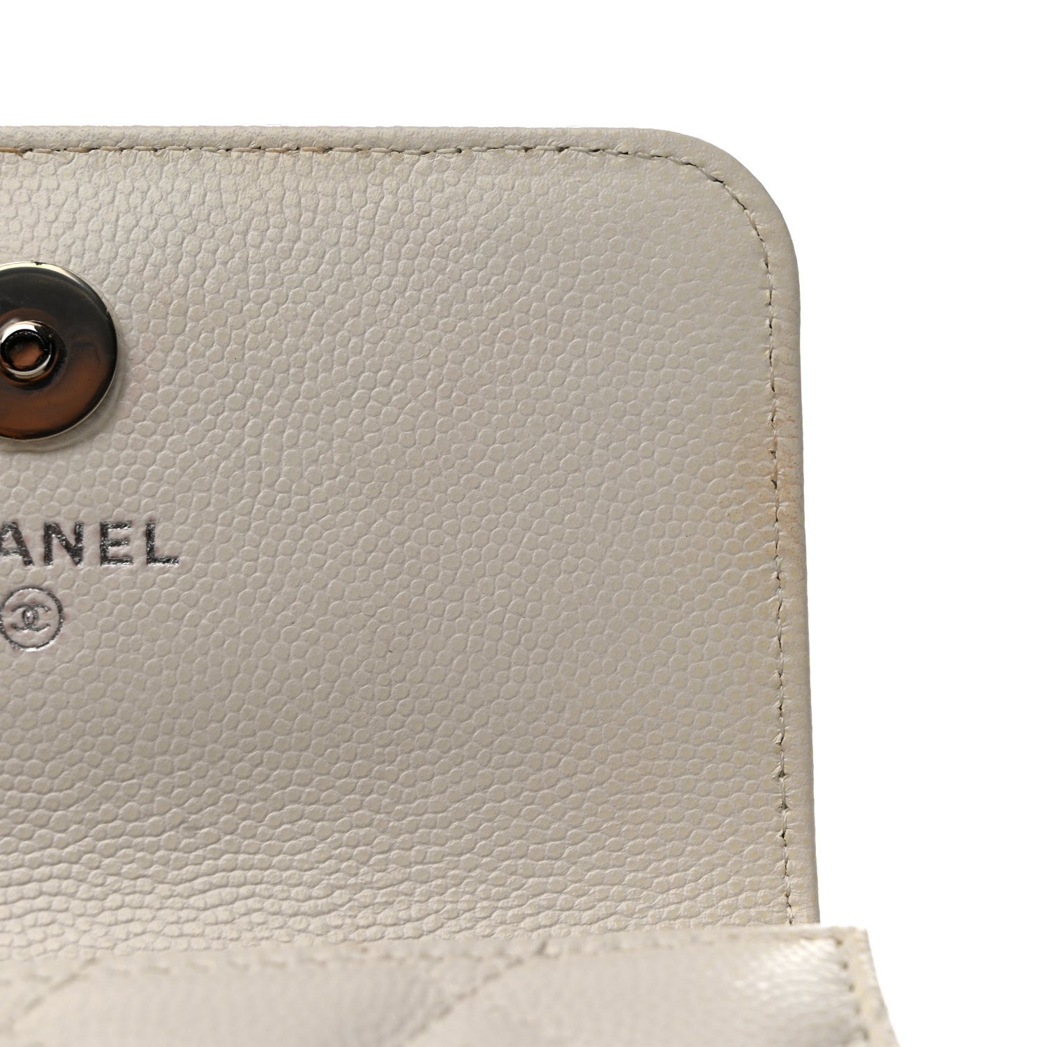 Chanel Caviar Quilted My Everything Belt Flap Card Holder White 10 of 12