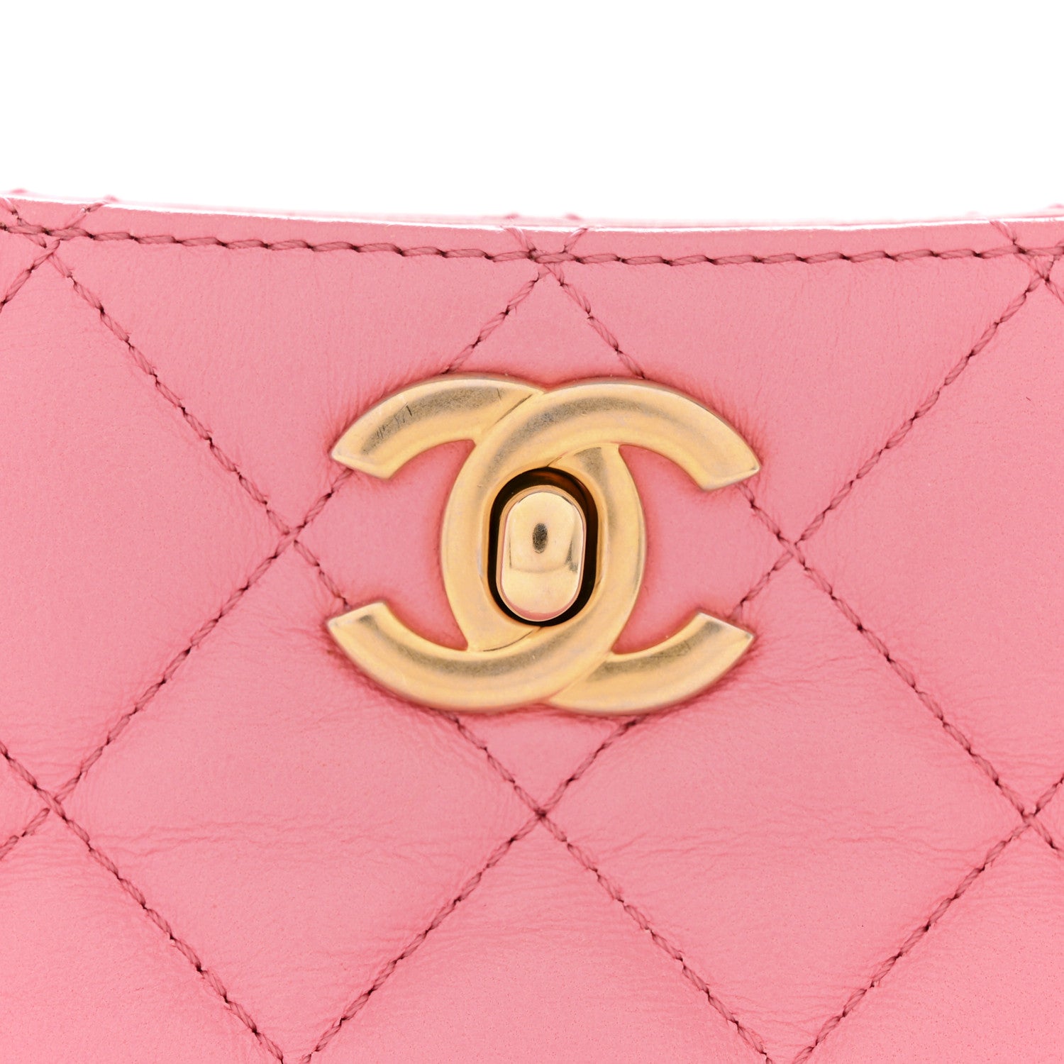 Chanel Lambskin Quilted Small Pearl Crush Hobo Pink 11 of 13