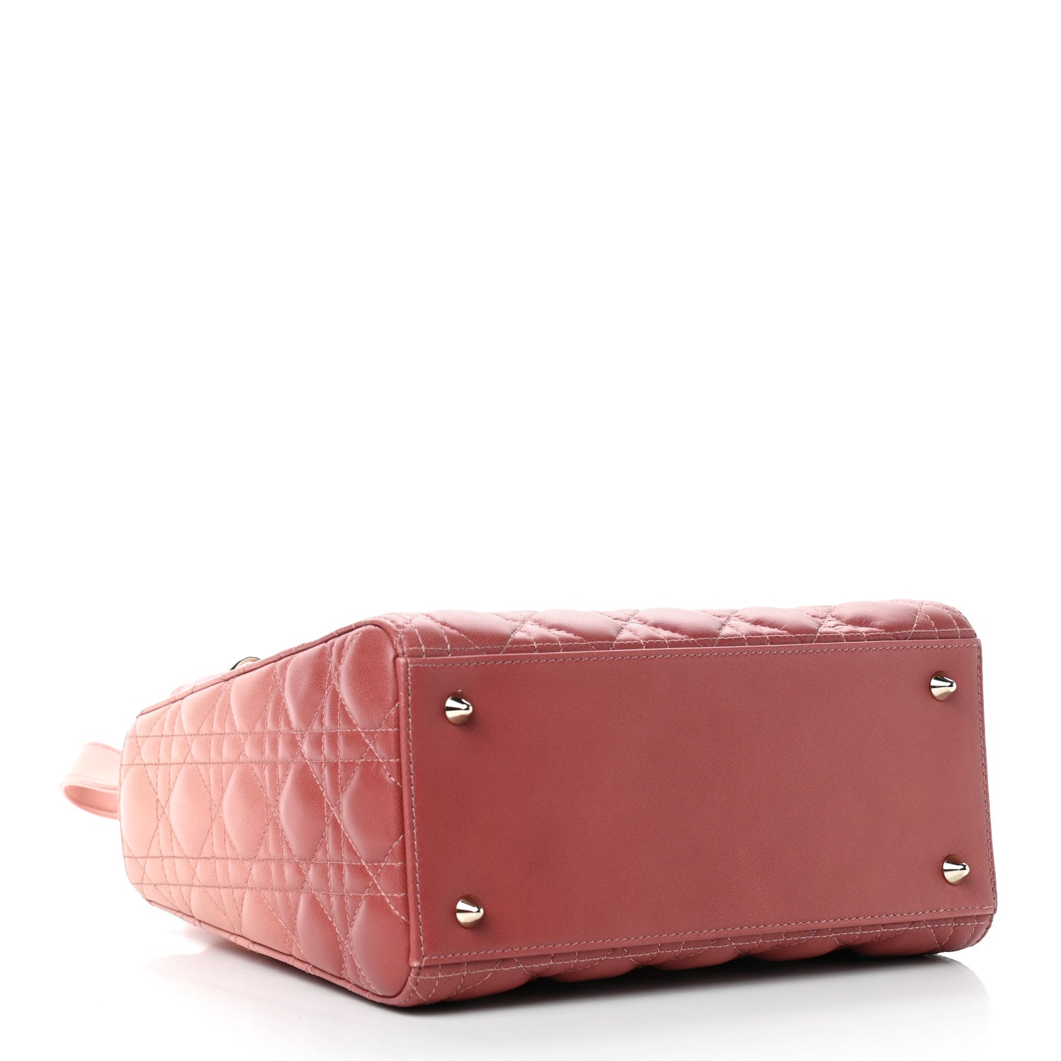 Christian Dior Lambskin Cannage Gradient Medium Lady Dior Pink 4 of 9