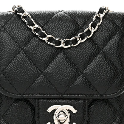 Chanel Caviar Quilted Classic Phone Holder Black 9 of 11