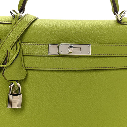 Hermes Taurillon Clemence Kelly Retourne 28 Vert Anis 8 of 12