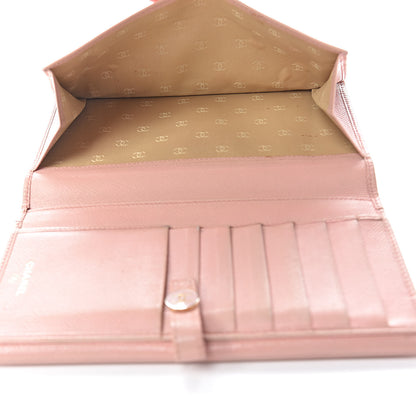 Chanel Grained Calfskin CC Button Wallet Pink 6 of 24