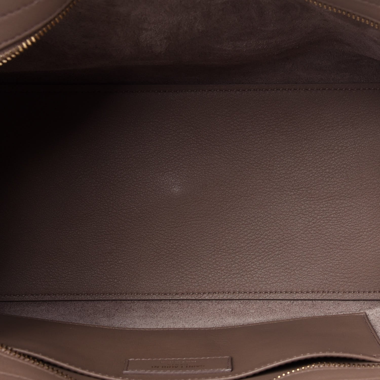 Saint Laurent Smooth Calfskin Small Monogram Cabas Taupe 6 of 13