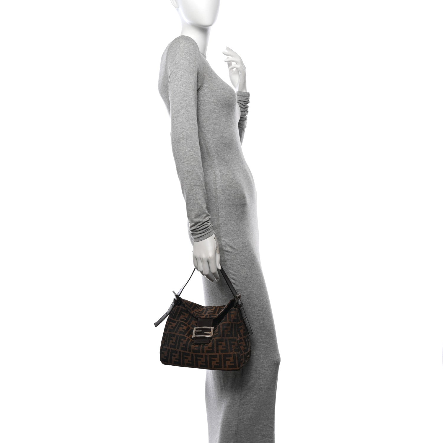 Fendi Zucca Baguette Brown 2 of 10