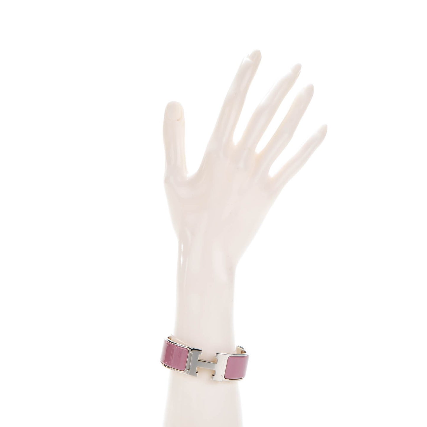 Enamel Wide Clic Clac H Bracelet Bois De Rose