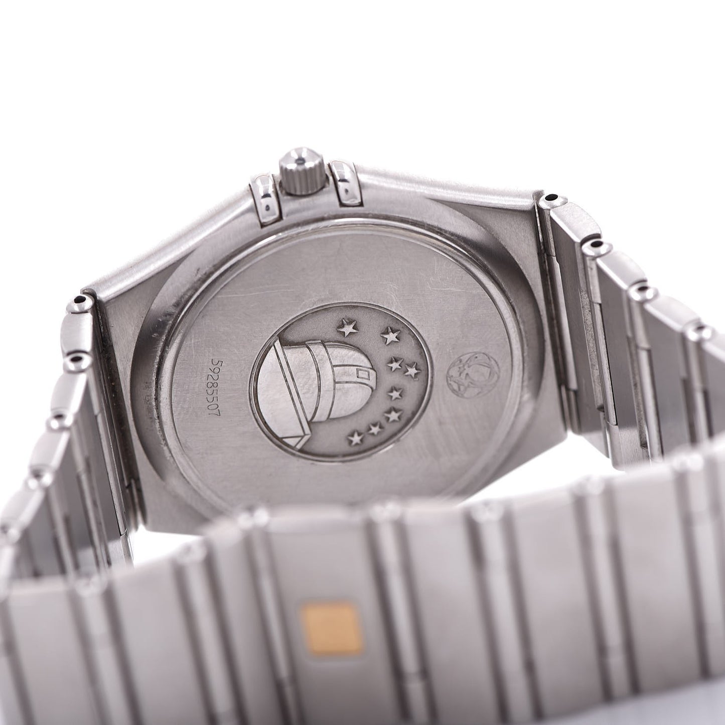 Stainless Steel Diamond Bezel 33mm Constellation Quartz Watch White 1512.30