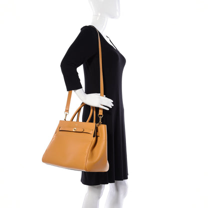 Mulberry Classic Grain Calfskin Belted Bayswater Tote Amber 2 of 9