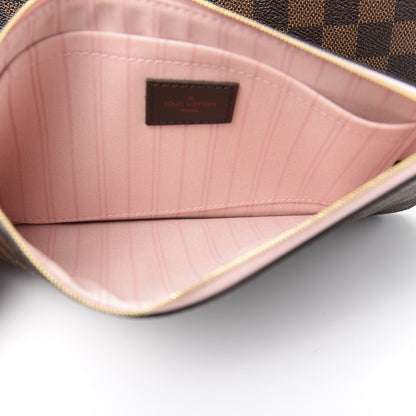 Louis Vuitton Damier Ebene Neo Neverfull MM Rose Ballerine 14 of 15