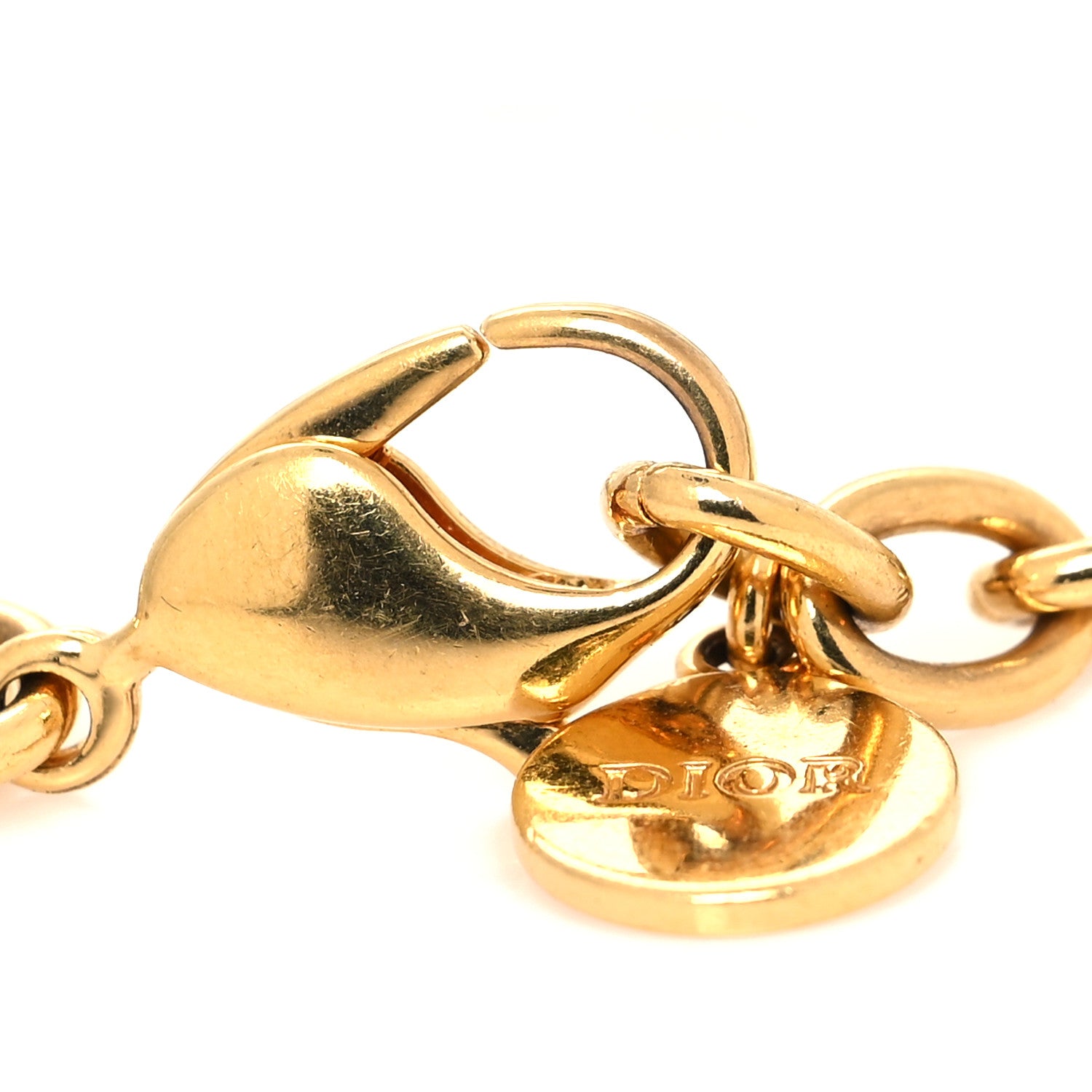 Christian Dior Metal Danseuse Etoile Chain Bracelet Gold 4 of 5