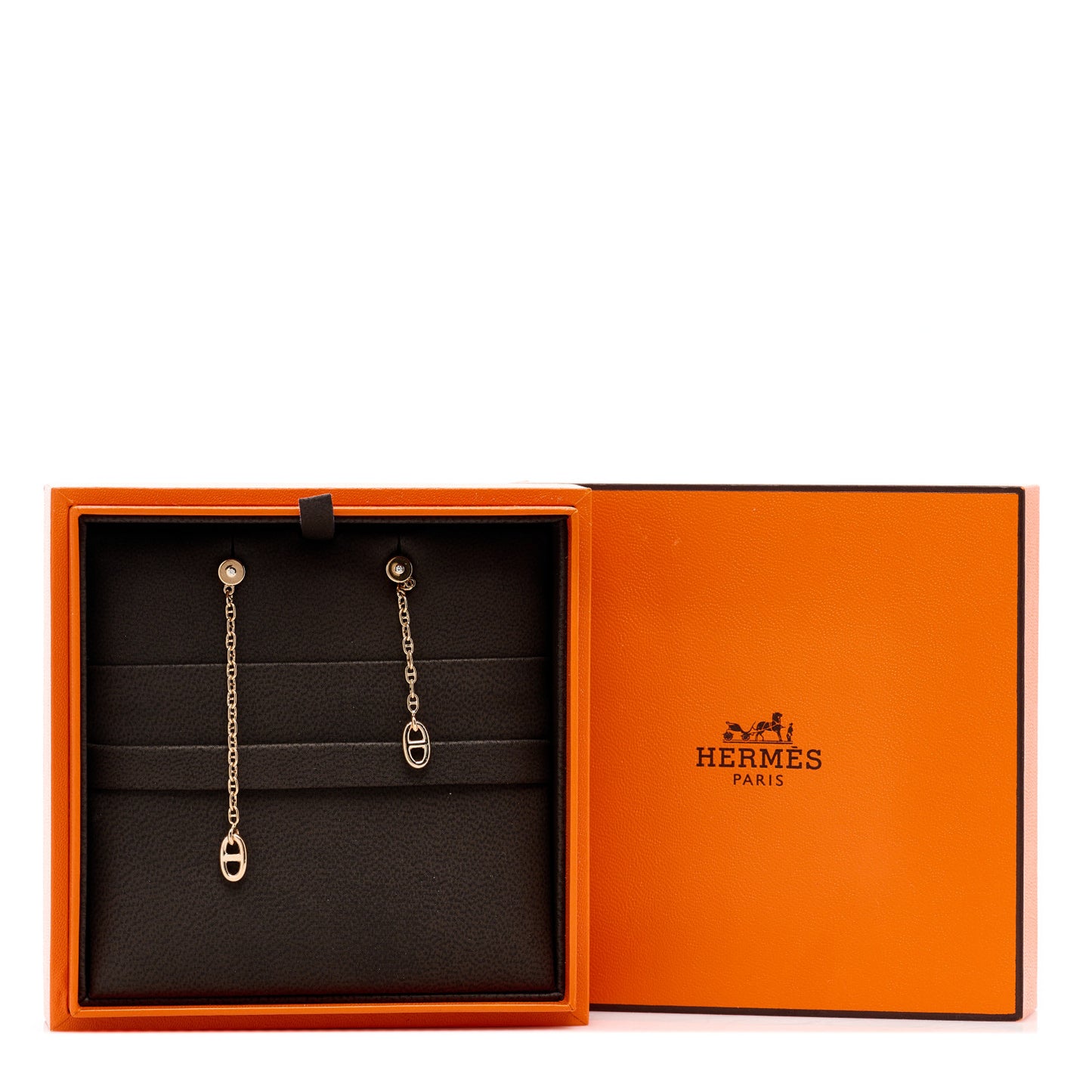 18K Rose Gold Diamond TPM Farandole Drop Earrings