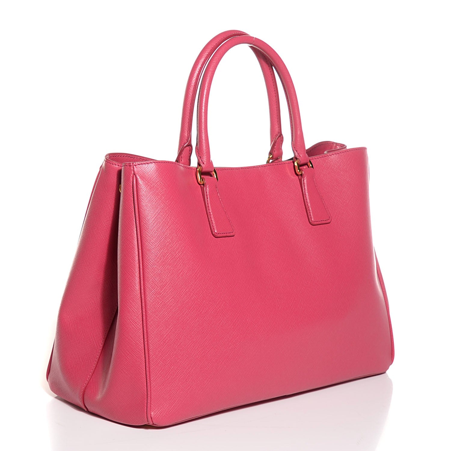 Prada Saffiano Lux Large Tote Peonia 4 of 10
