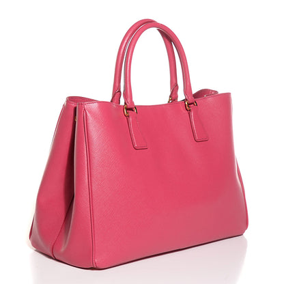 Prada Saffiano Lux Large Tote Peonia 4 of 10