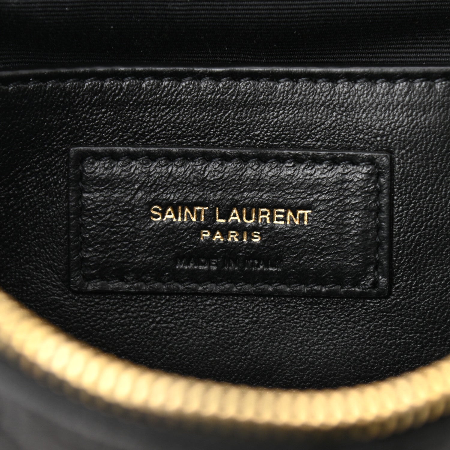 Saint Laurent Lambskin Quilted Vanity Bag Black 6 of 10