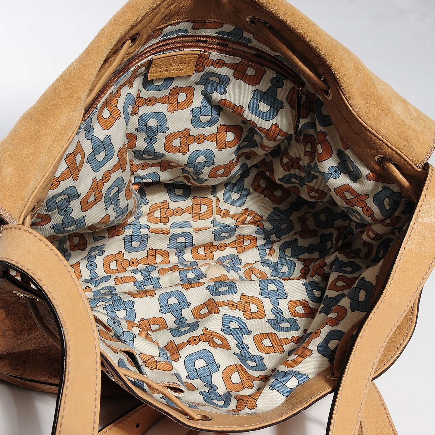 Guccissima Tribeca Messenger Bag Beige