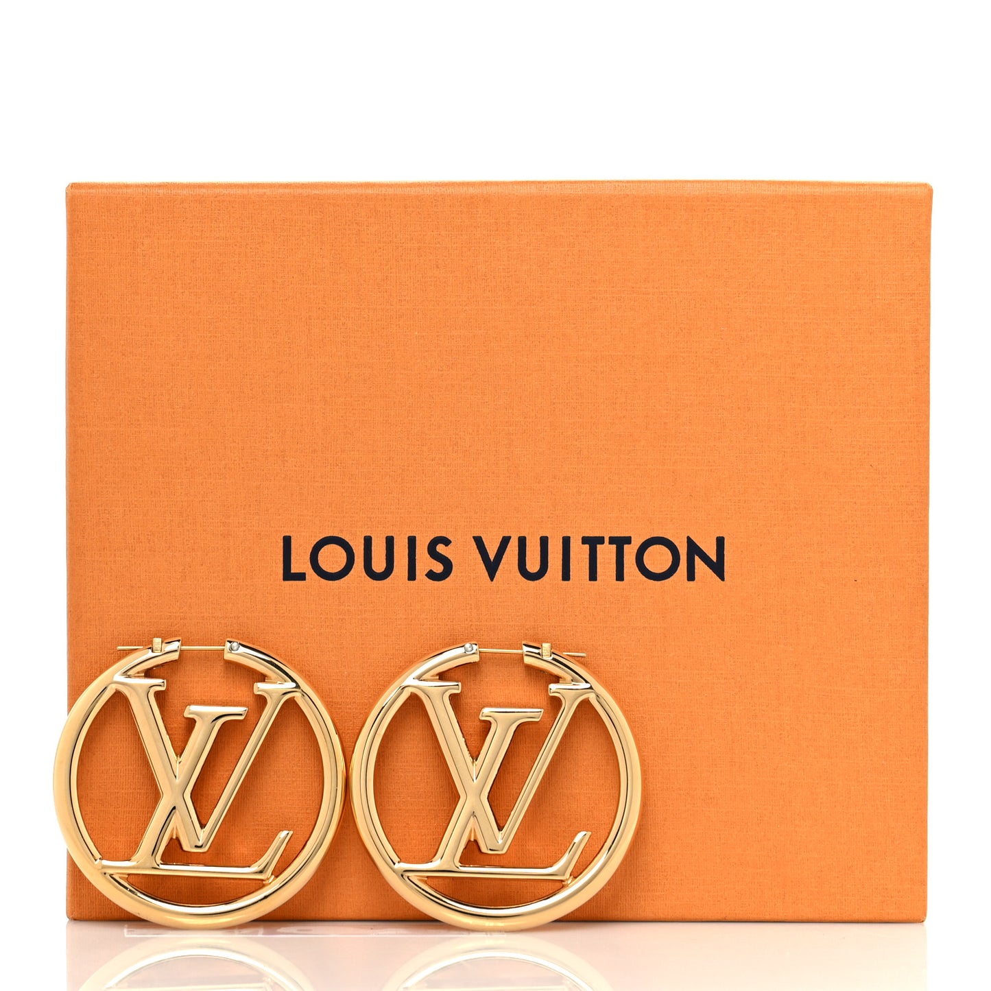 Metal Louise Hoop Earrings Gold