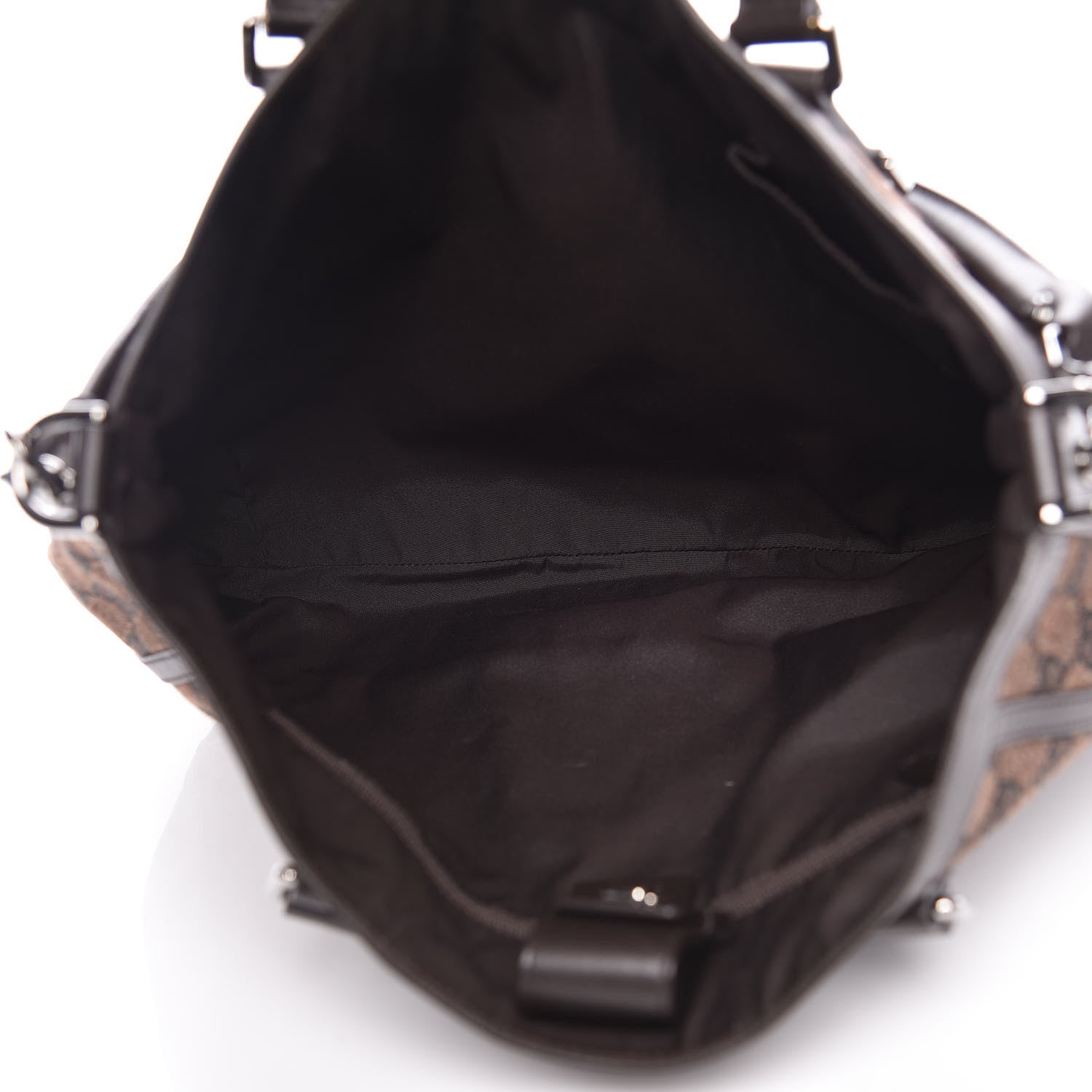 Gucci Monogram Medium Abbey Convertible Tote Dark Brown 5 of 9