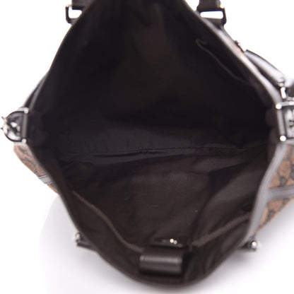 Gucci Monogram Medium Abbey Convertible Tote Dark Brown 5 of 9