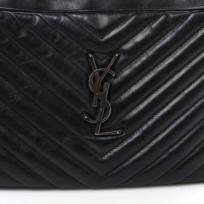 Saint Laurent Calfskin Matelasse Monogram Lou Camera Bag Black 11 of 13