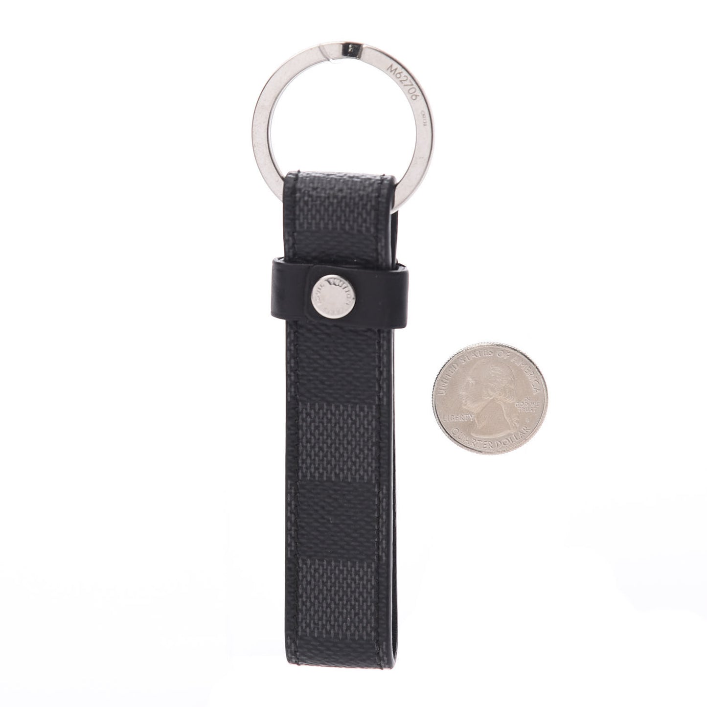 Damier Graphite LV Dragonne Key Holder
