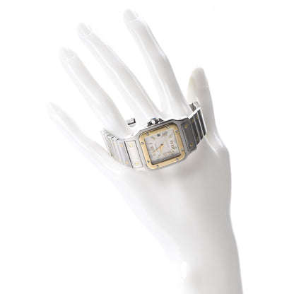 Cartier Stainless Steel 18K Yellow Gold 29mm Santos De Cartier Galbee Automatic Watch 2 of 7